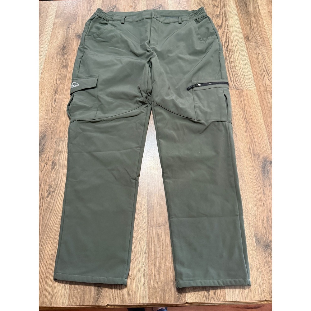 Outdoor Sports Pants Men's Size XXL Green Straight Leg High Rise